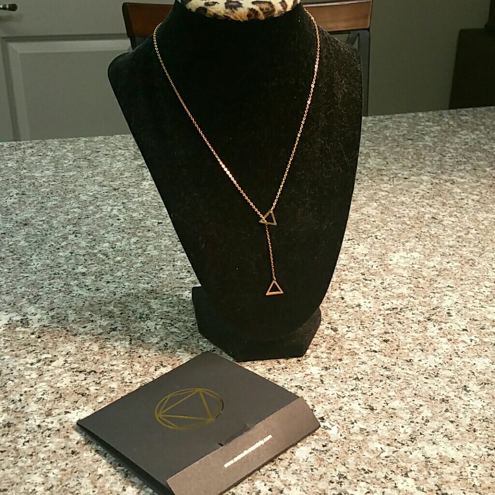 Interlocking Triangle Freedom Necklace - image 2